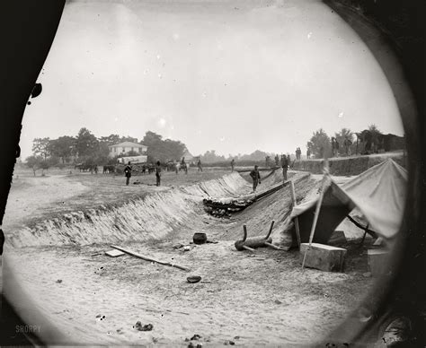 "Photographs from the siege of Petersburg, Va. Redoubt near Dunn's house in outer line of ...