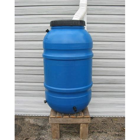 Upcycle 55 Gallon Blue Rain Barrel - Walmart.com - Walmart.com