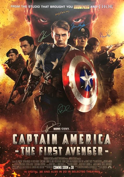 Signed Captain America Movie Poster - Etsy