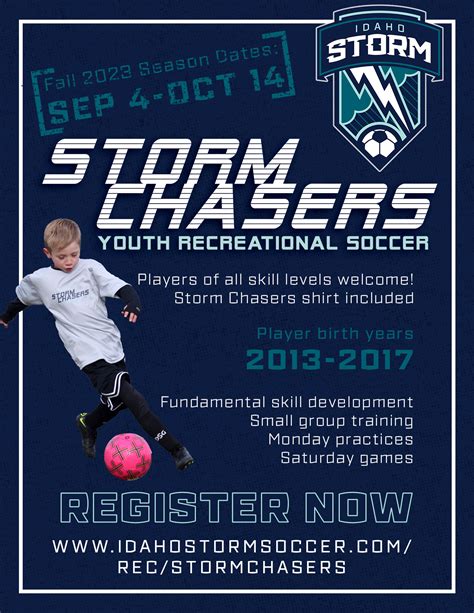 Fall 2023 Storm Chasers Registration – Idaho Storm Soccer Club