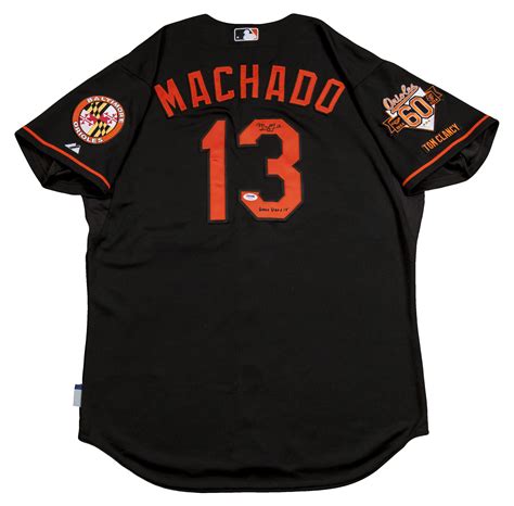 Lot Detail - 2014 Manny Machado Game Used and Signed Baltimore Orioles Black Jersey (PSA/DNA)