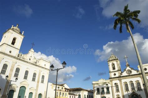 Pelourinho Salvador Bahia Brazil Colonial Architecture Stock Image - Image of sightseeing ...