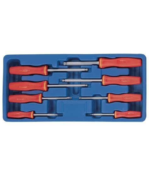 8 Piece SAE Wobble Hex Screwdriver Set - Genius