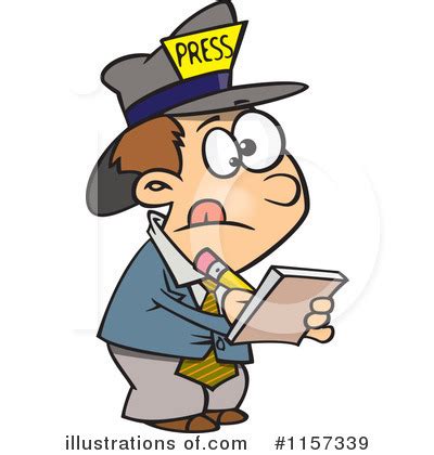 Reporter Clipart #1157339 - Illustration by toonaday