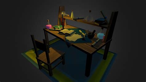 Alchemy Table - 3D model by Terallis [3458943] - Sketchfab