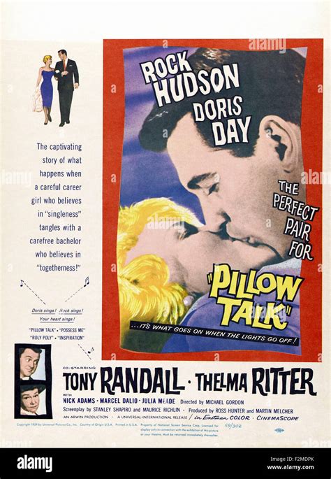 Pillow Talk - Movie Poster Stock Photo - Alamy