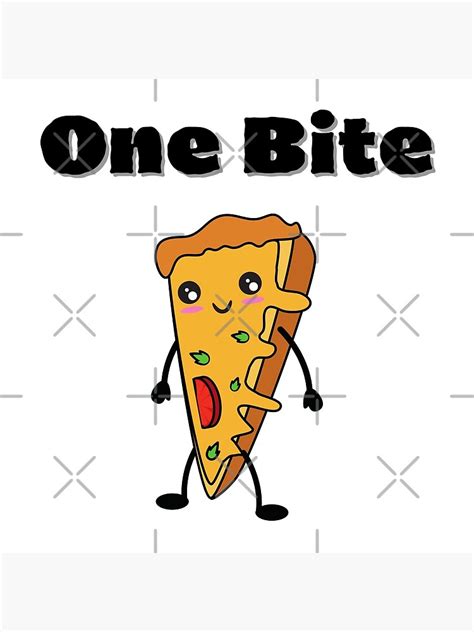 "One Bite Pizza" Poster for Sale by MommyMiu | Redbubble