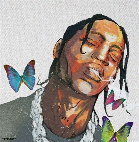 Travis scott - Butterfly effect [1500x1500] : r/freshalbumart