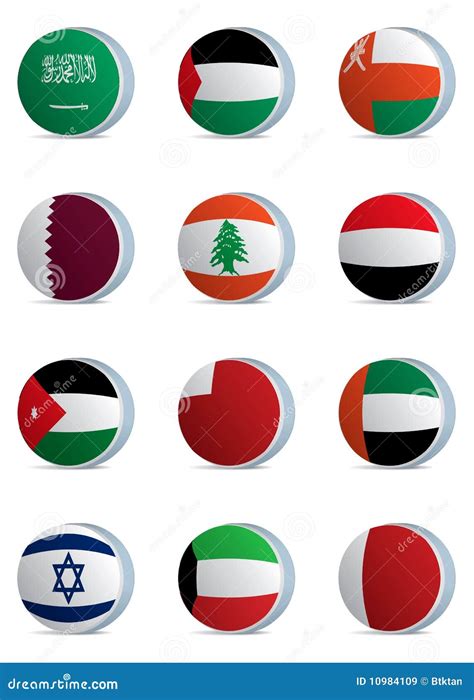 Country Flags-middle East Royalty Free Stock Images - Image: 10984109