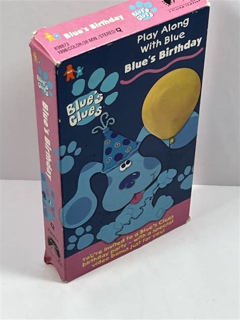 Blue's Clues : Blue's Birthday VHS 1998 Blues Nick Jr Nickelodeon ...