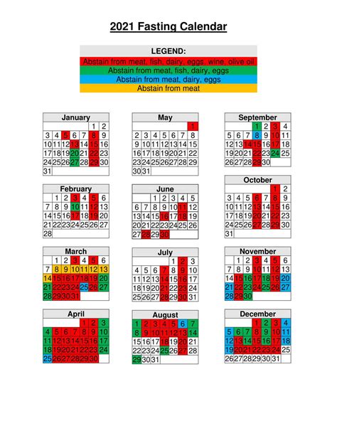 Fasting Calendar | Ss Peter and Paul Antiochian Orthodox Church