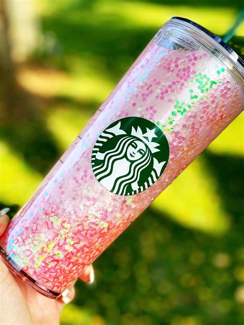 Starbucks Pink Tumbler Pink drink Starbucks Snowglobe | Etsy in 2021 | Pink starbucks, Pink ...