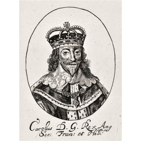 King Charles I (1600-1649) wearing crown - BRITTON-IMAGES