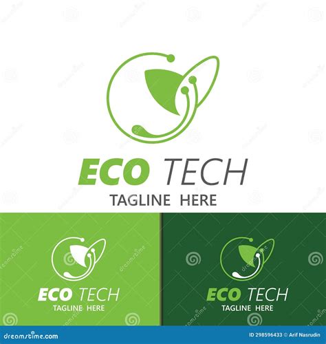 Eco Technology Business Vector Design Modern. Nature Technology Logo ...