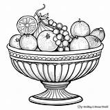Fruit Bowl Coloring Pages  Free & Printable sketch template