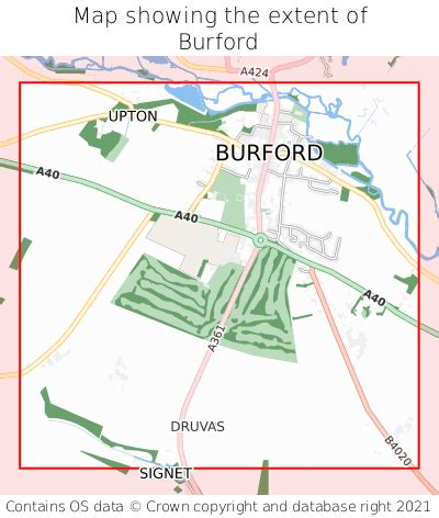 Where is Burford? Burford on a map