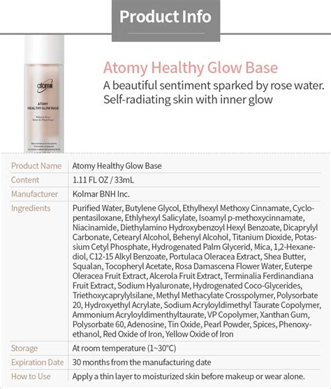 Buy Atomy Healthy Glow Base – Atomy Benefits