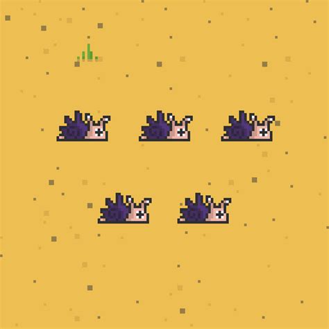 2D Pixel Art Monster Snail Sprites by Elthen's Pixel Art Shop