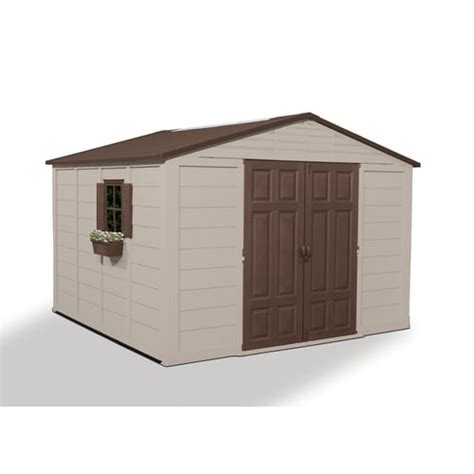 Suncast 10-ft x 10-ft Gable Storage Shed (Actuals 10-ft x 10.12-ft) in ...