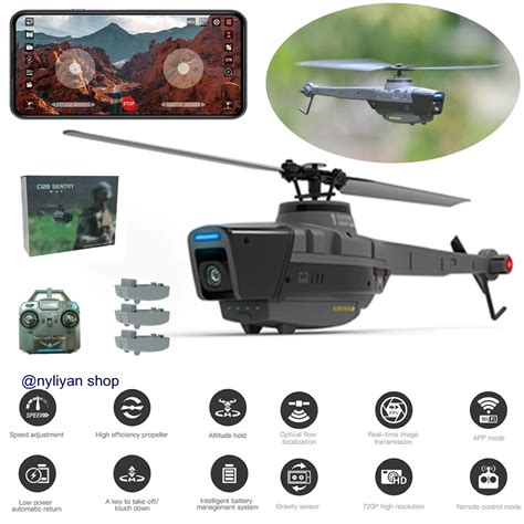 C128 Tactical Black Hornet Drone RC Helicopter HD 1080P Aerial Photography UAV | eBay