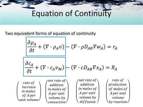 PPT - Equation of Continuity PowerPoint Presentation, free download - ID:2567040