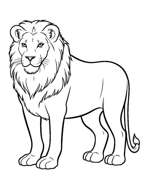 25 Lion Coloring Pages: Printable Free Sheets