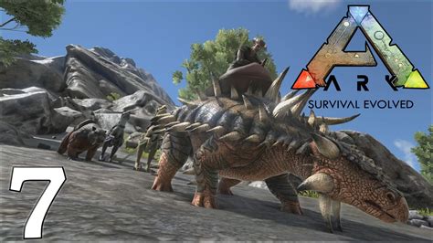 ARK Survival Evolved Gameplay - Ankylosaurus Mining - Let's Play Ep7 (1080p 60 FPS) - YouTube