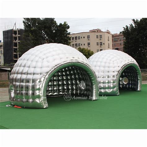 Best Inflatable Air Tent Led Outdoor Silver Inflatable Dome Camping Tent...