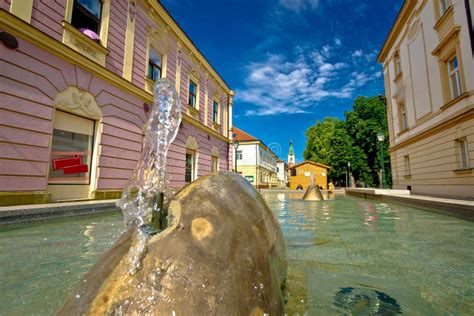 Town Of Bjelovar Park And Square Stock Photo - Image of pavilion, green: 65663122