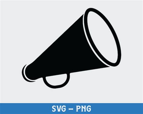 Megaphone Png Digital Download Cheerleading Svg Silhouette - Etsy