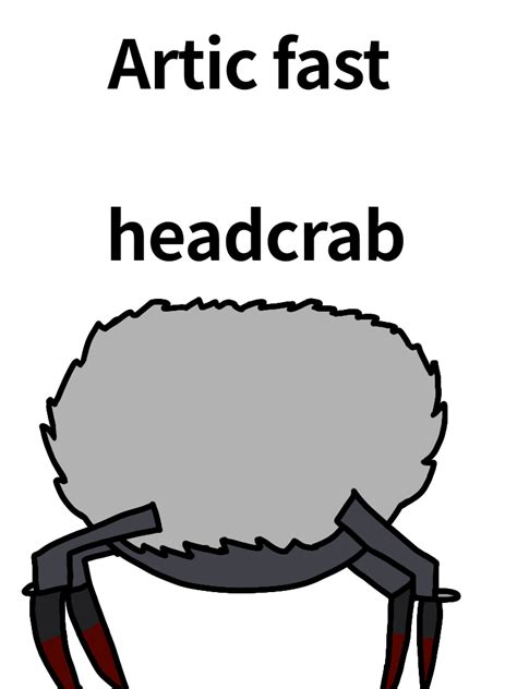 This is an Artic Fast headcrab I made, sorry if it looks bad bad. : r/dreamsofhalflife3