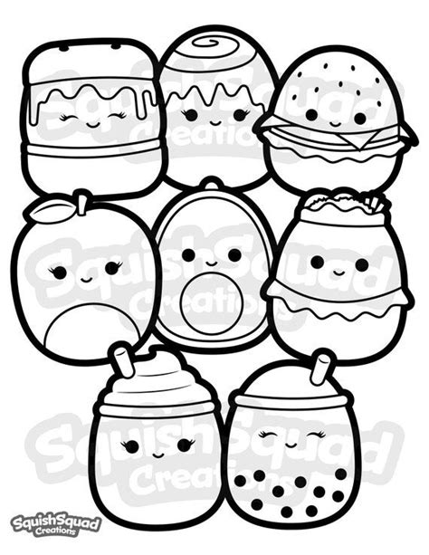 Squishmallow Coloring Page Printable Squishmallow Coloring - Etsy ...