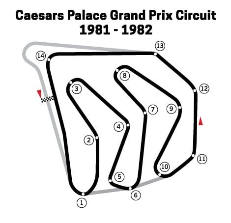 Las Vegas GP Track Layout & Route for F1