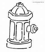 Fire Hydrant Coloring Sheet Pages sketch template
