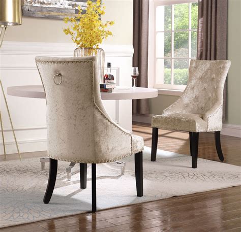 Chic Home Raziela Velvet Upholstery Dining Chair Set of 2 - Walmart.com