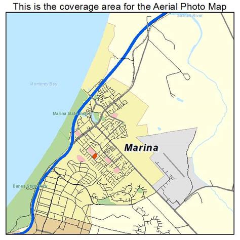 Aerial Photography Map of Marina, CA California