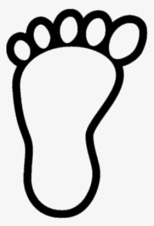 Footprint Bare Foot - Footprint Clipart Black And White Transparent PNG - 400x400 - Free ...