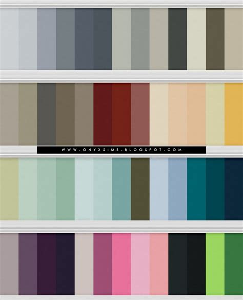 Graham Brown Simple Wall Paint Collection at Onyx Sims » Sims 4 Updates