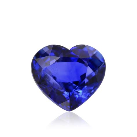 0.85 carat, Blue, Sri Lankan Sapphire, Heart Shape, SKU 282354