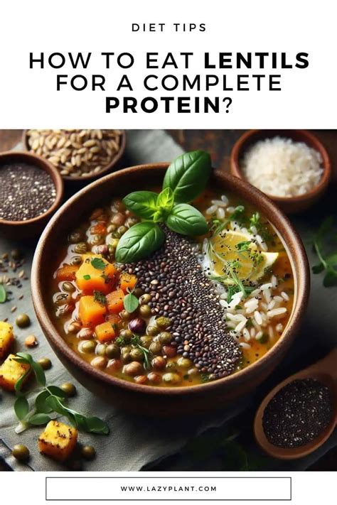 How to eat Lentils for a complete vegan Protein? - LazyPlant