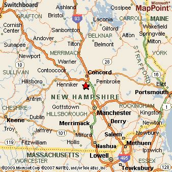 Bow, New Hampshire Area Map & More