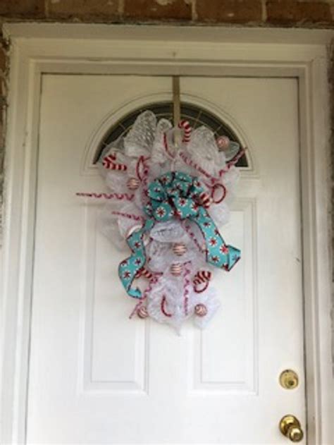 Peppermint Christmas Candy Wreath - Etsy