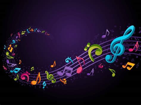 Download Music Symbols In Purple For Desktop Wallpaper | Wallpapers.com