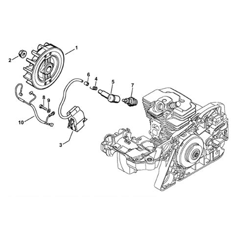 Stihl MS 311 Chainsaw (MS311) Parts Diagram, Ignition system