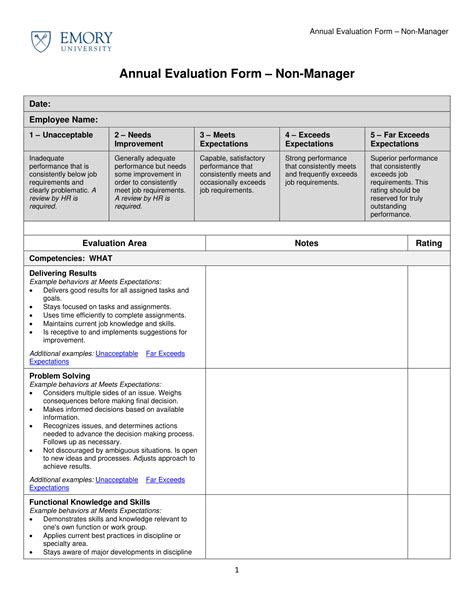 Employee Evaluation Form - 9+ Examples, Format, How to Effectively, PDF