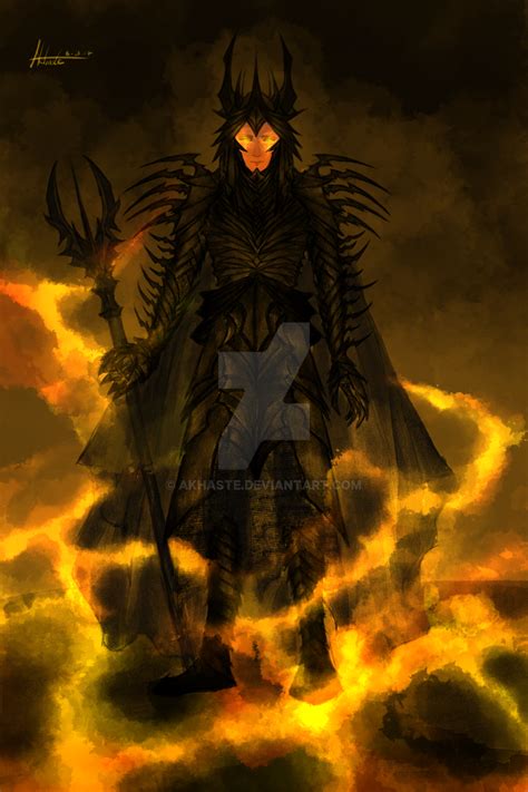 Sauron in his Battle Armor (1st-2nd age) by Akhaste on DeviantArt