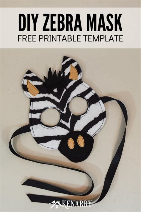 DIY Animal Costume: Easy Kid's Zebra Costume with Free Mask Template