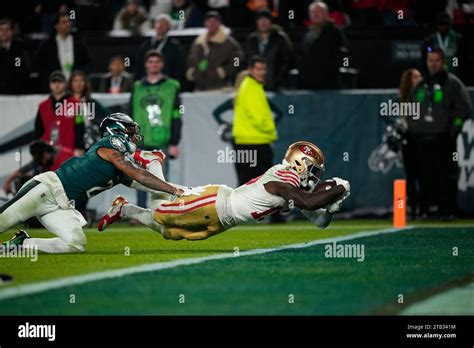 San Francisco 49ers' Deebo Samuel scores a touchdown during an NFL ...