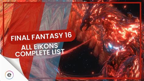 Final Fantasy 16: All Eikons [Complete List] - eXputer.com