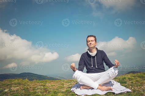 Meditation in nature. 11227249 Stock Photo at Vecteezy